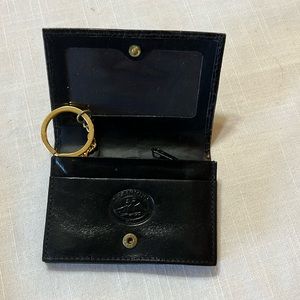 Black Brahmin mini wallet with key chain